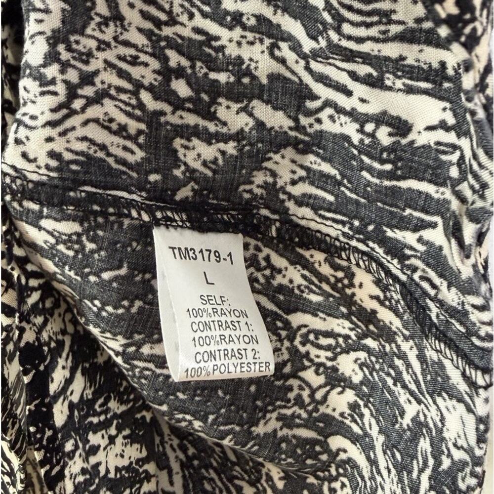 THML NWT Boho Tropical Print Swing Dress L Sleeveless Pocket Resort Vacation - Picture 7 of 10